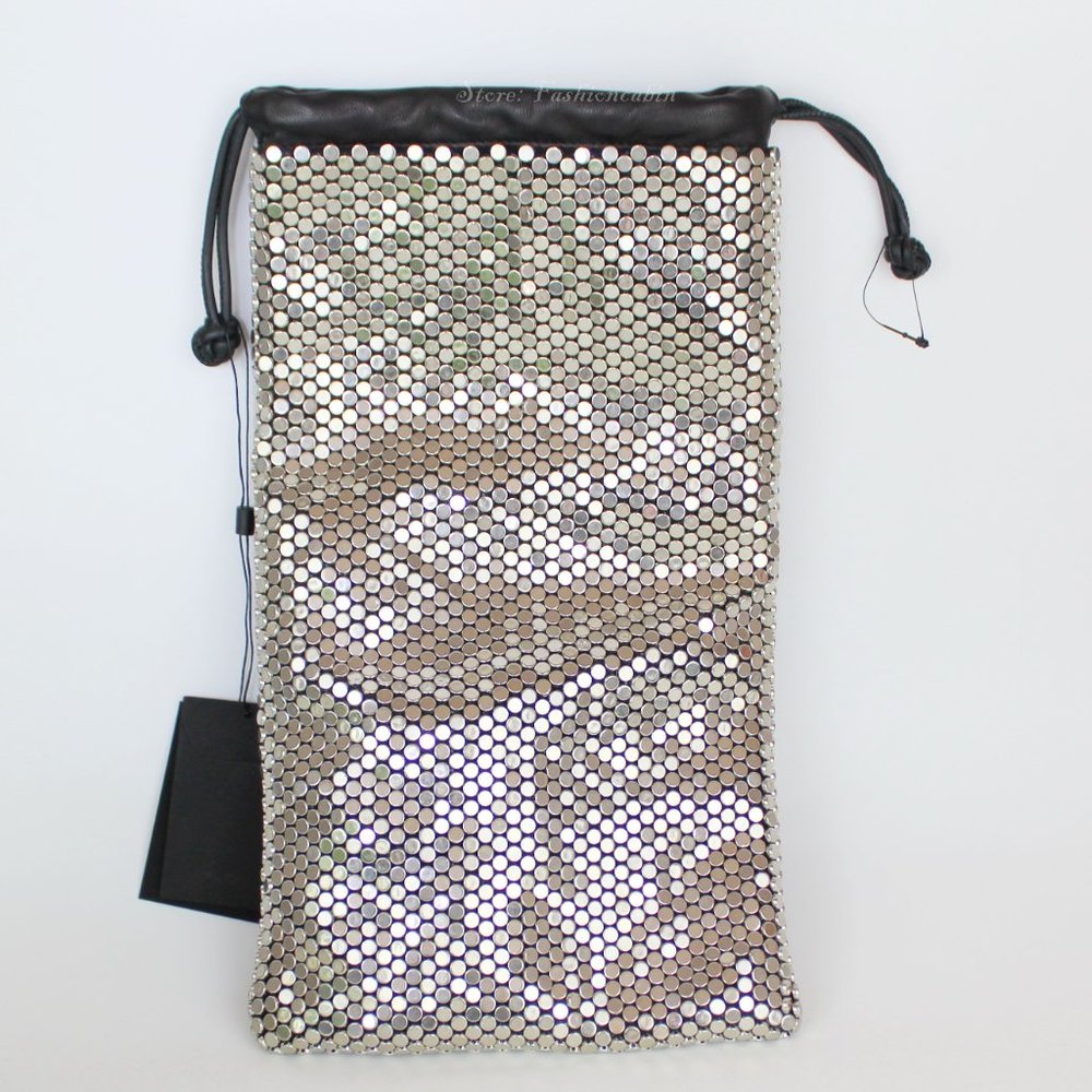 NEW Alexander Wang Ryan Leather Bag w/Studs, Silver Stud Rhinestones - Picture 6 of 10